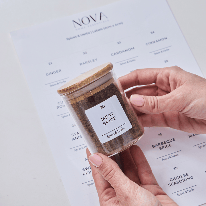 NOVA Spice Labels (4x4) – NOVA Home Essentials