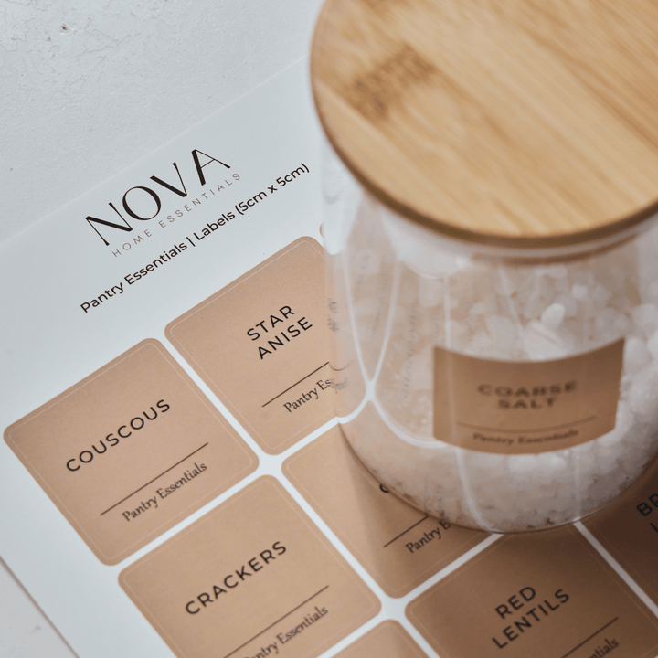 NOVA Pantry Labels (5x5) – NOVA Home Essentials