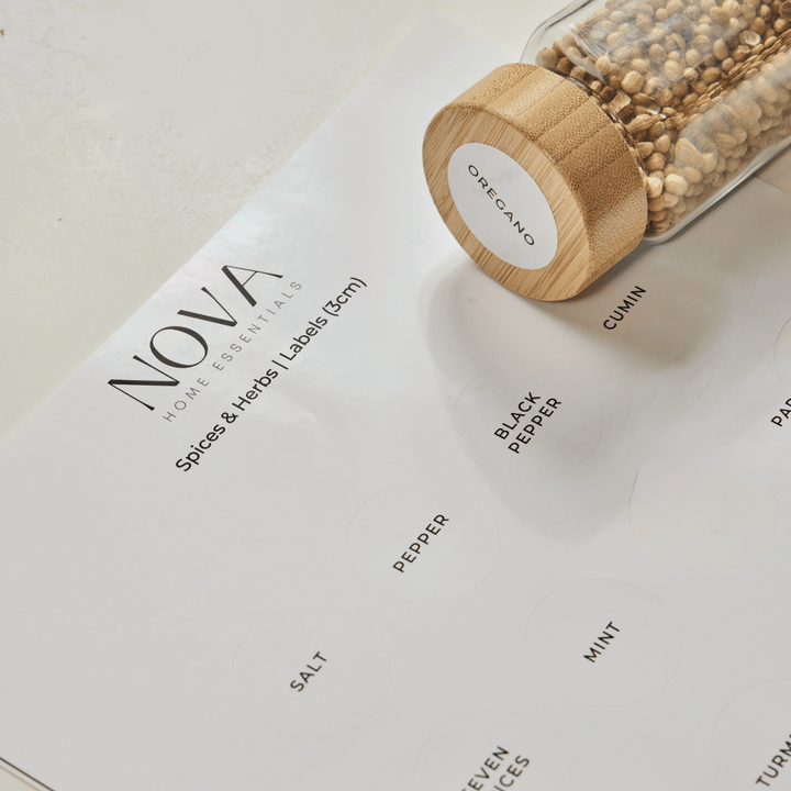 NOVA Spice Labels (D3) – NOVA Home Essentials