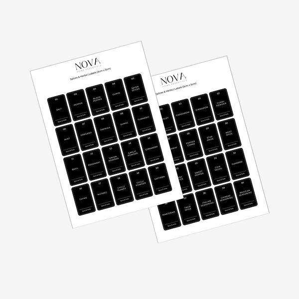 NOVA Spice Labels (3x5)