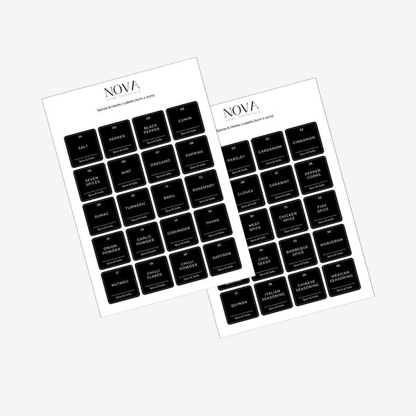 NOVA Spice Labels (4x4)