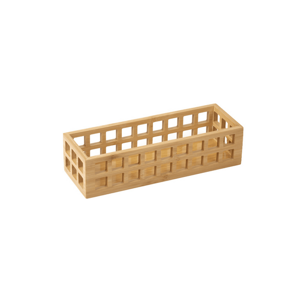 Bamboo Perforated Basket - Small